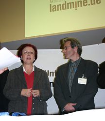 Francois De Keersmaeker und Bundesministerin Heidemarie Wieczorek-Zeul